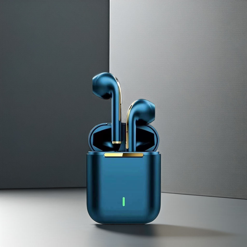 Getgold J18 TWS Earphones Mini BT Wireless In-Ear Earbuds Battery Indicator Semi-In-Ear Form Wireless Headphones for Children