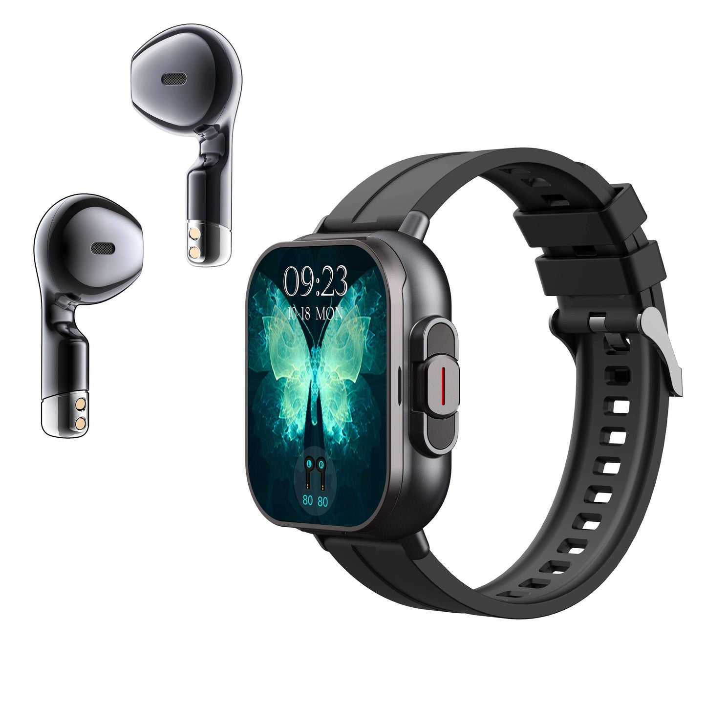 2 in 1 SmartWatch with TWS Earbuds Wireless Headphone Health Monitoring Fitness Record Reminders Men Women Smart Watches
