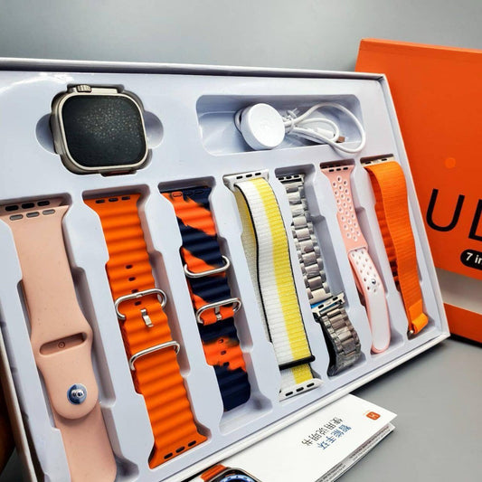 7 in 1 ultra Watch 7 in 1 Smart ultra Watch ultra 7 in 1 Strap Smart Watch Set Wireless Charger Multi-band Relojes Inteligentes