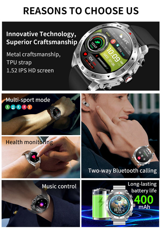 T95 Smart Watches 2 in 1 HIFI Earbuds SmartWatch With Speaker Tracker Music Heart Rate Monitor Man Sports Watch
