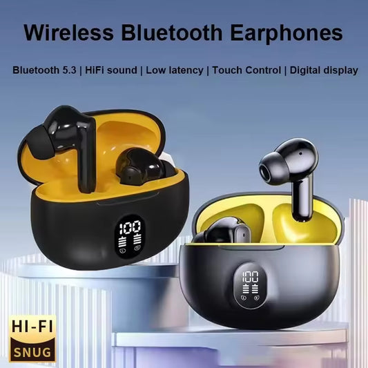 3D Surround Stereo Hifi ANC+ENC Wireless Headphones With 300mAh Charging Box Real TWS Earphone Gaming Sport In-ear Earbuds